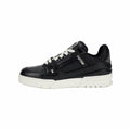 Louis Vuitton Trainer Low-Top Sneakers in All-Black with Embossed Lettering – Unisex