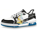 Louis Vuitton Trainer Lace-Up Low-Top Sneakers in Black & Blue – Unisex