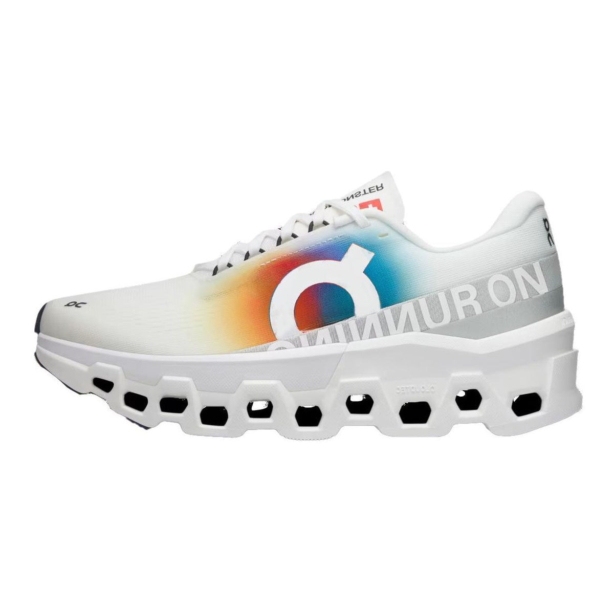 On Cloudmonster Unisex Marathon Running Shoes – White | Multicolor