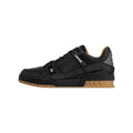 Louis Vuitton Trainer Calf Leather Lace-Up Low-Top Sneakers in Black – Unisex
