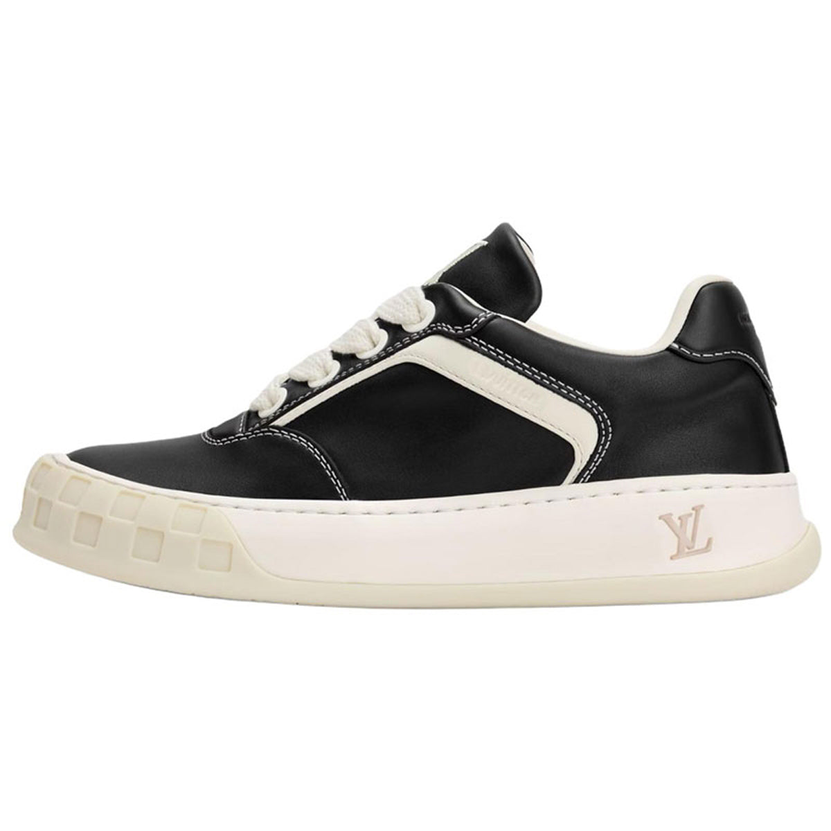 Louis Vuitton Tilted Lace-Up Biscuit-Sole Low-Top Sneakers in Black – Unisex