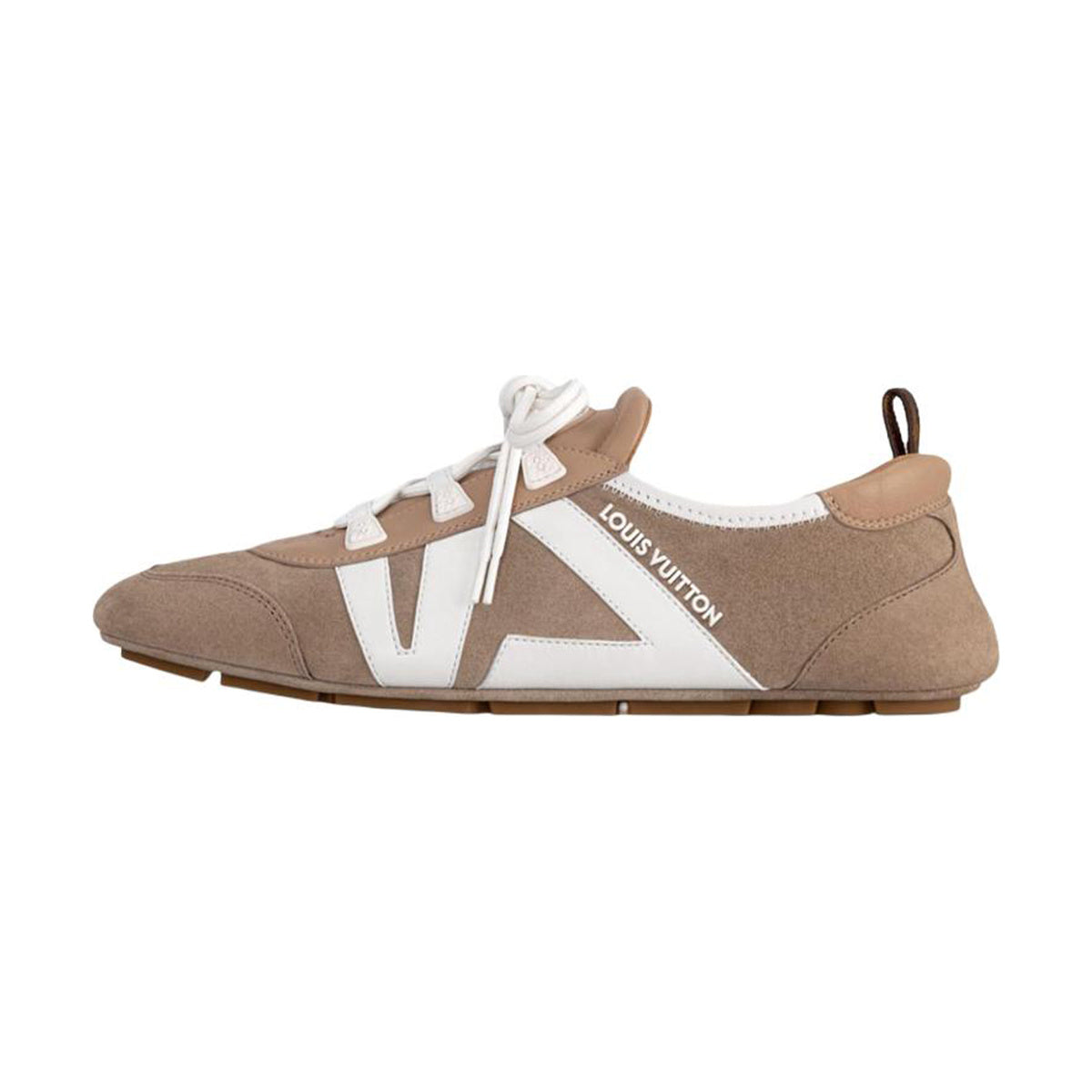 Louis Vuitton Sneakerina Leather Ballet-Inspired Lace-Up Lifestyle Sneakers in Brown – WoUnisex