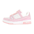 Louis Vuitton Trainer Leather Low-Top Sneakers in Rose Pink – Unisex