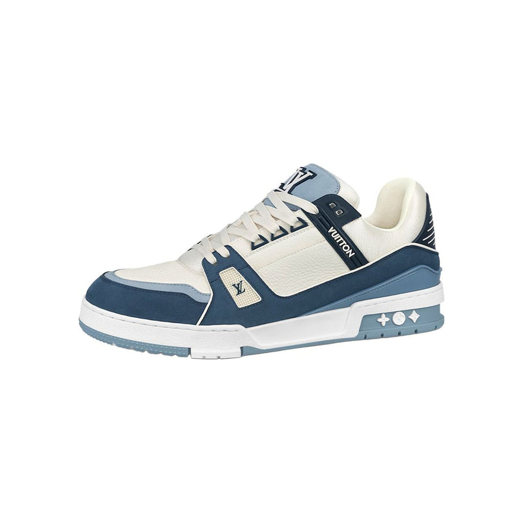 Louis Vuitton Trainer Low-Top Sneakers in Blue & White – Unisex