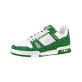 Louis Vuitton Trainer Low-Top Sneakers in Green & White – Unisex