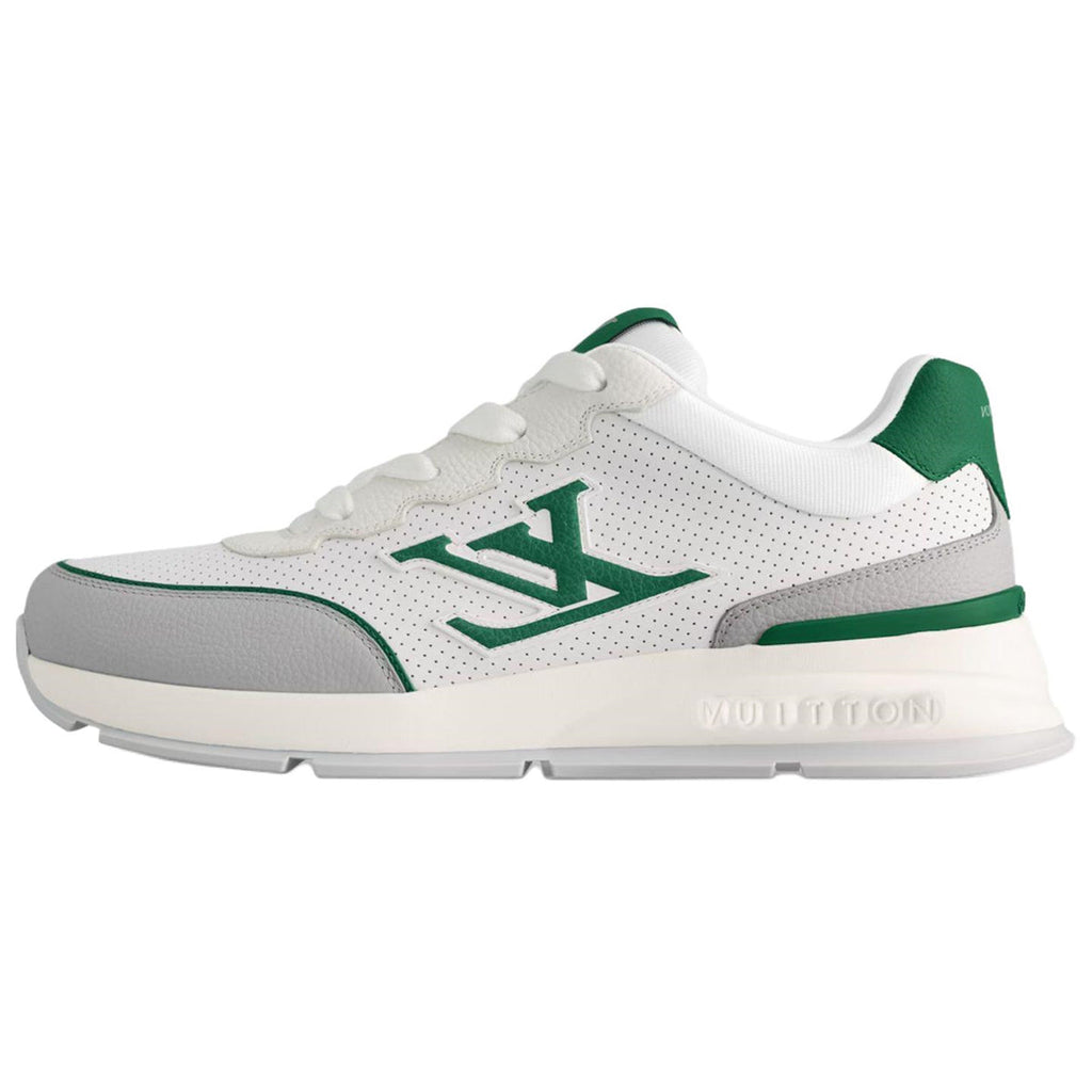 Louis Vuitton Classic Leather Lace-Up Low-Top Casual Sneakers in White – Unisex