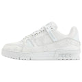 Louis Vuitton Lace-Up Low-Top Sneakers in Grey & White – WoUnisex