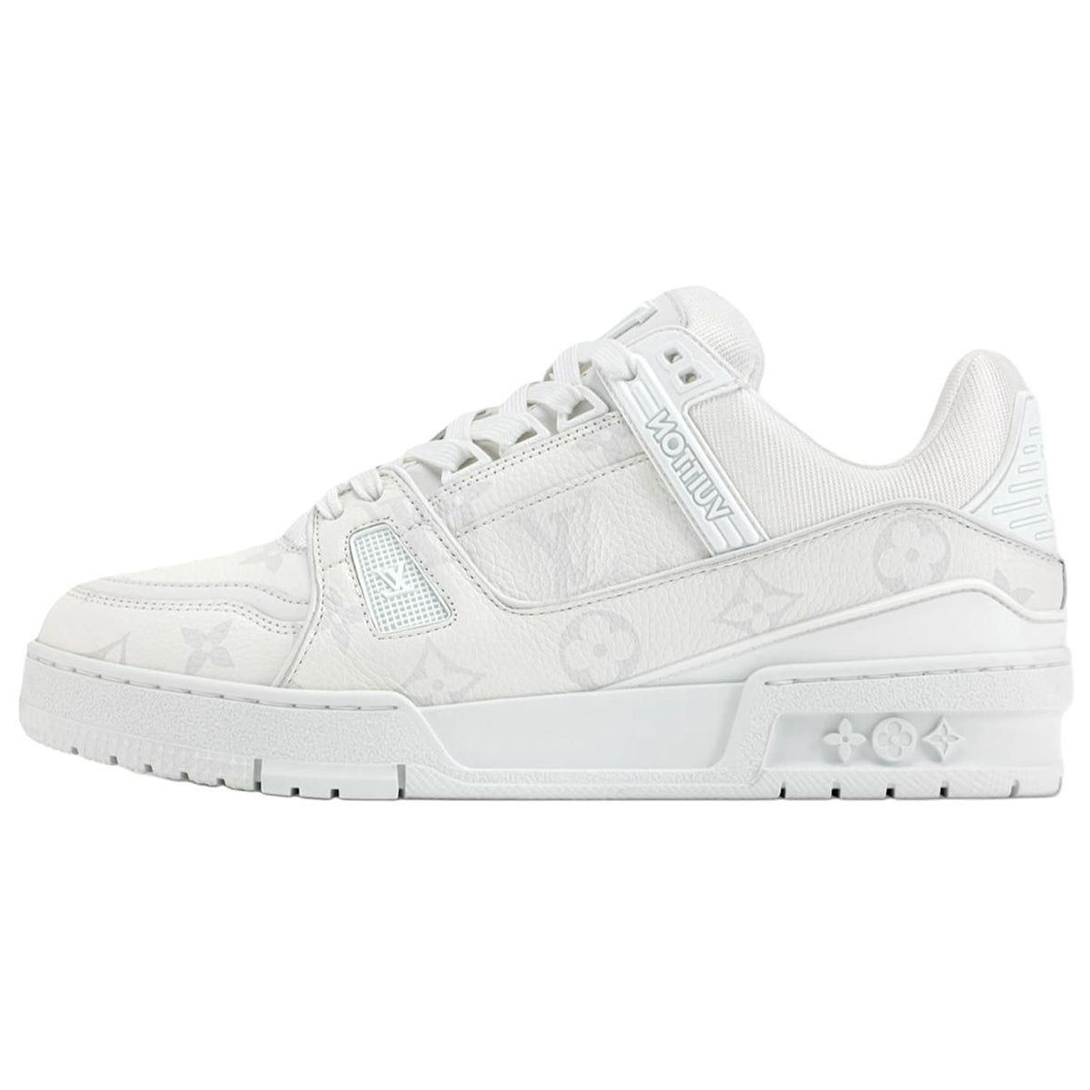 Louis Vuitton Lace-Up Low-Top Sneakers in Grey & White – WoUnisex