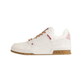 Louis Vuitton Trainer Calf Leather Lace-Up Low-Top Sneakers in White – Unisex