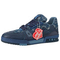 Louis Vuitton x Nigo LV² Trainer Sneaker – Navy / Monogram Denim / Slate Blue