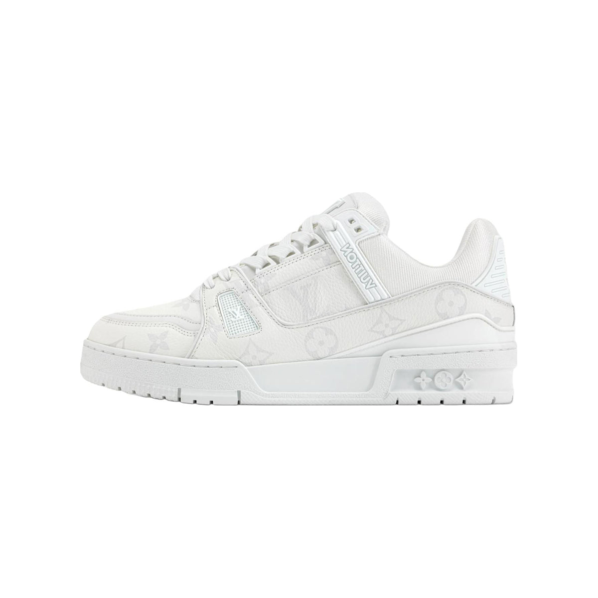 Louis Vuitton Trainer Calf Leather Lace-Up Low-Top Sneakers in Grey & White – WoUnisex