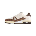 Louis Vuitton Trainer Leather Platform Lace-Up Low-Top Sneakers in Brown – Unisex
