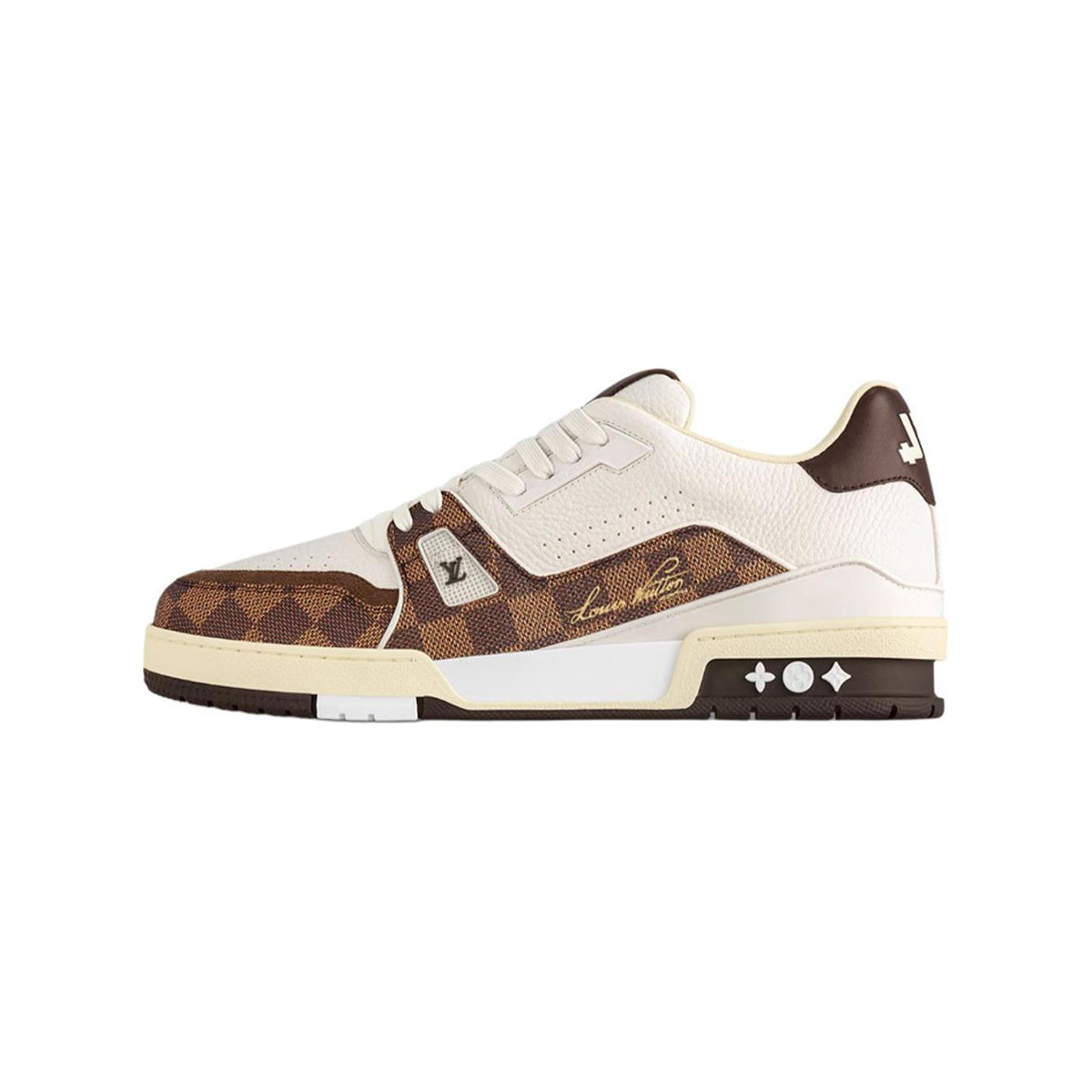 Louis Vuitton Trainer Leather Platform Lace-Up Low-Top Sneakers in Brown – Unisex