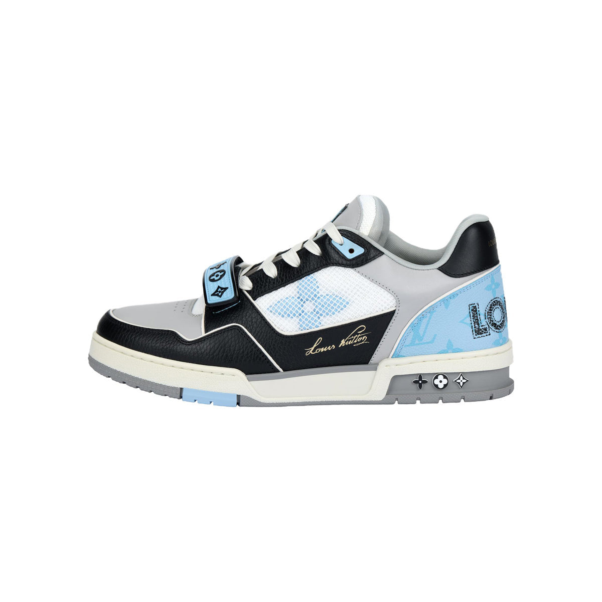 Louis Vuitton Trainer Leather Low-Top Sneakers in Ocean Blue – Unisex