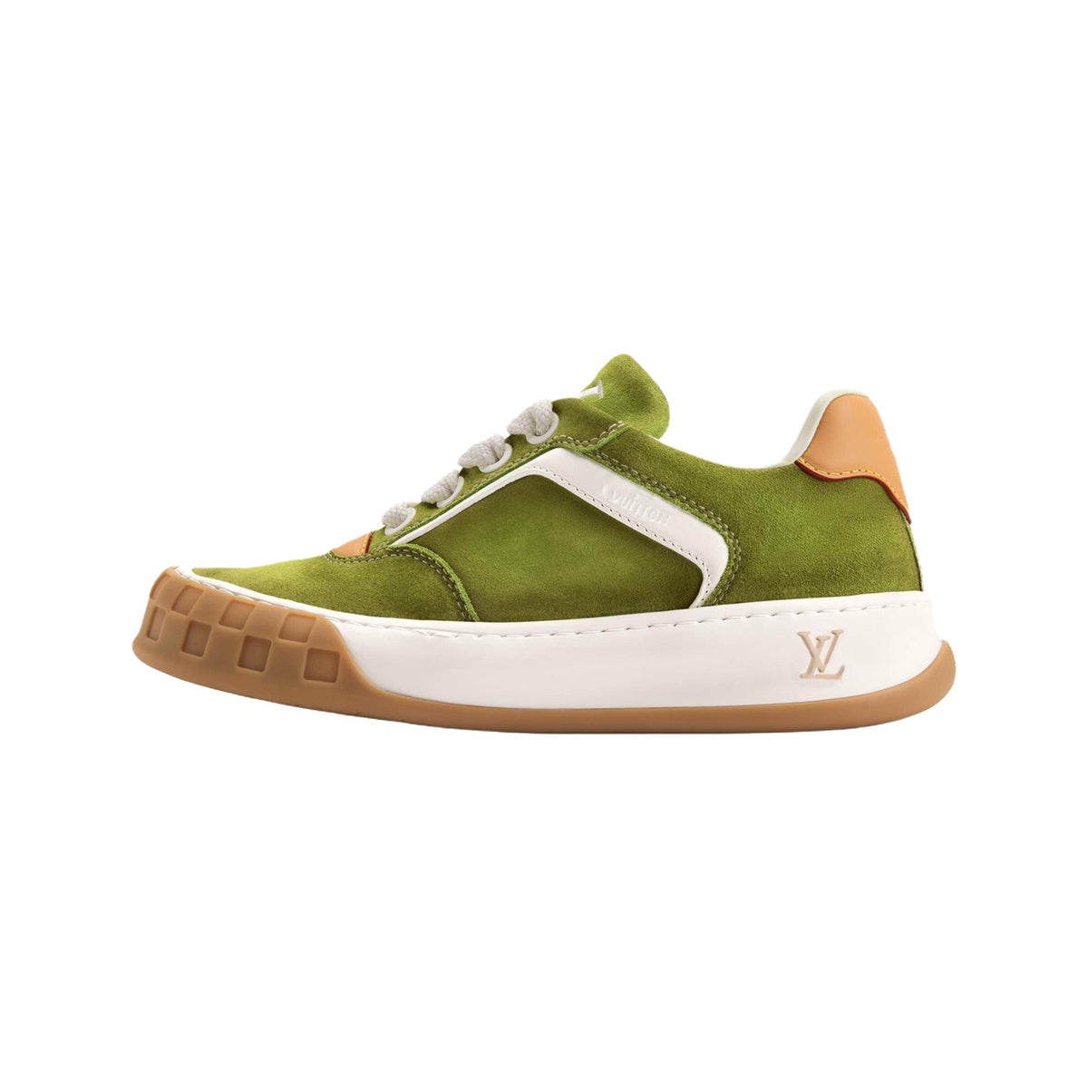 Louis Vuitton LV Tilted Leather Platform Low-Top Sneakers in Green – Unisex