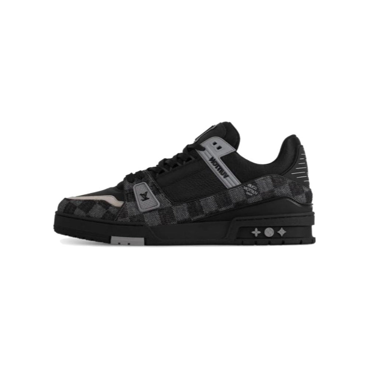 Louis Vuitton Trainer Flat Sole Low-Top Sneakers in Black – Unisex