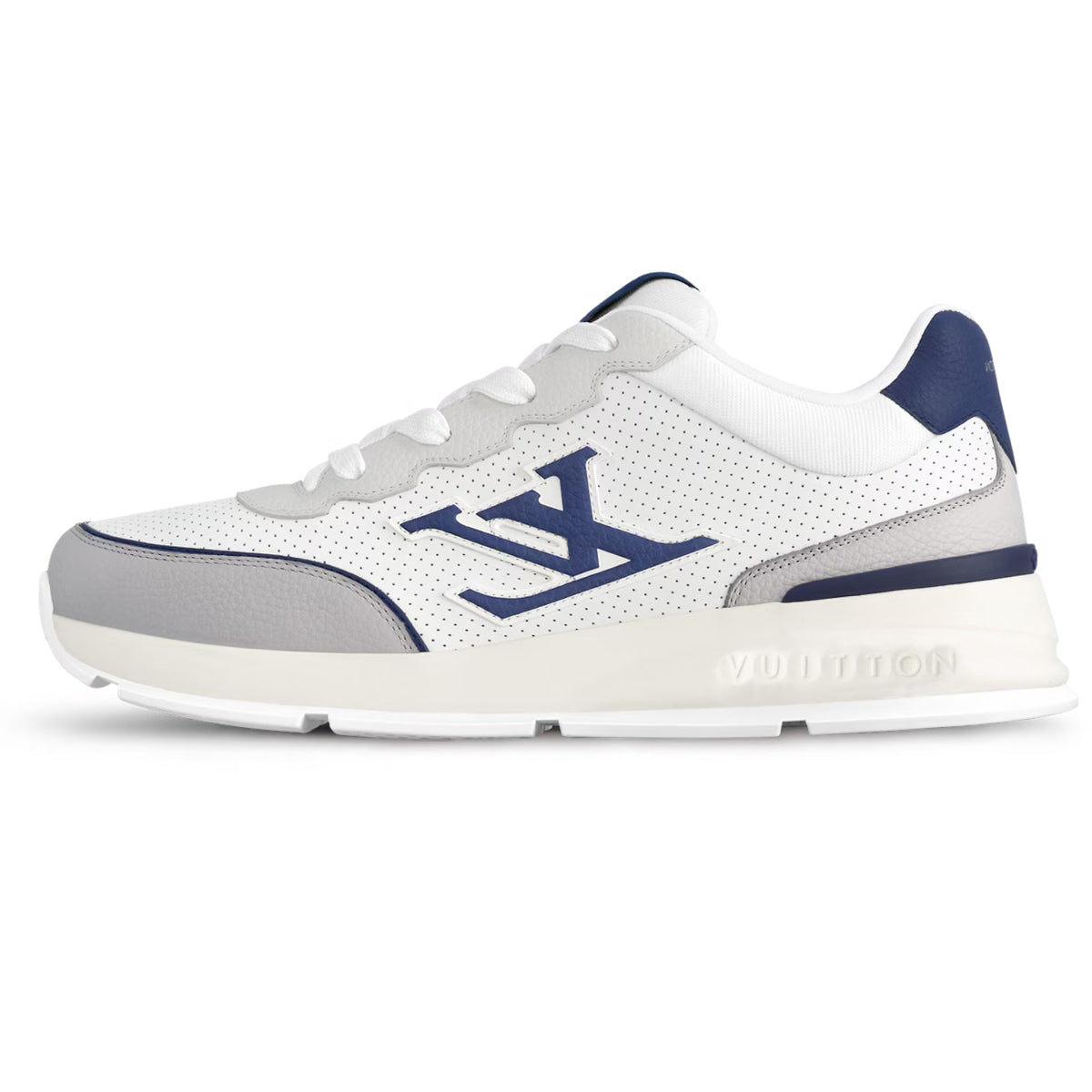 Louis Vuitton Classic Lace-Up Low-Top Casual Sneakers in Navy Blue – Unisex