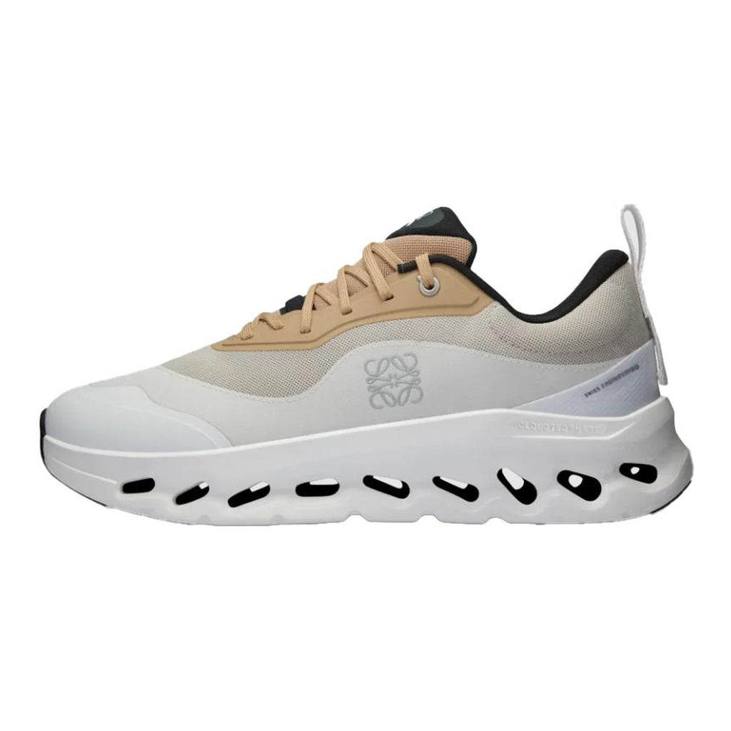 On × LOEWE Cloudmonster Unisex Lifestyle Sneakers – Sand | White
