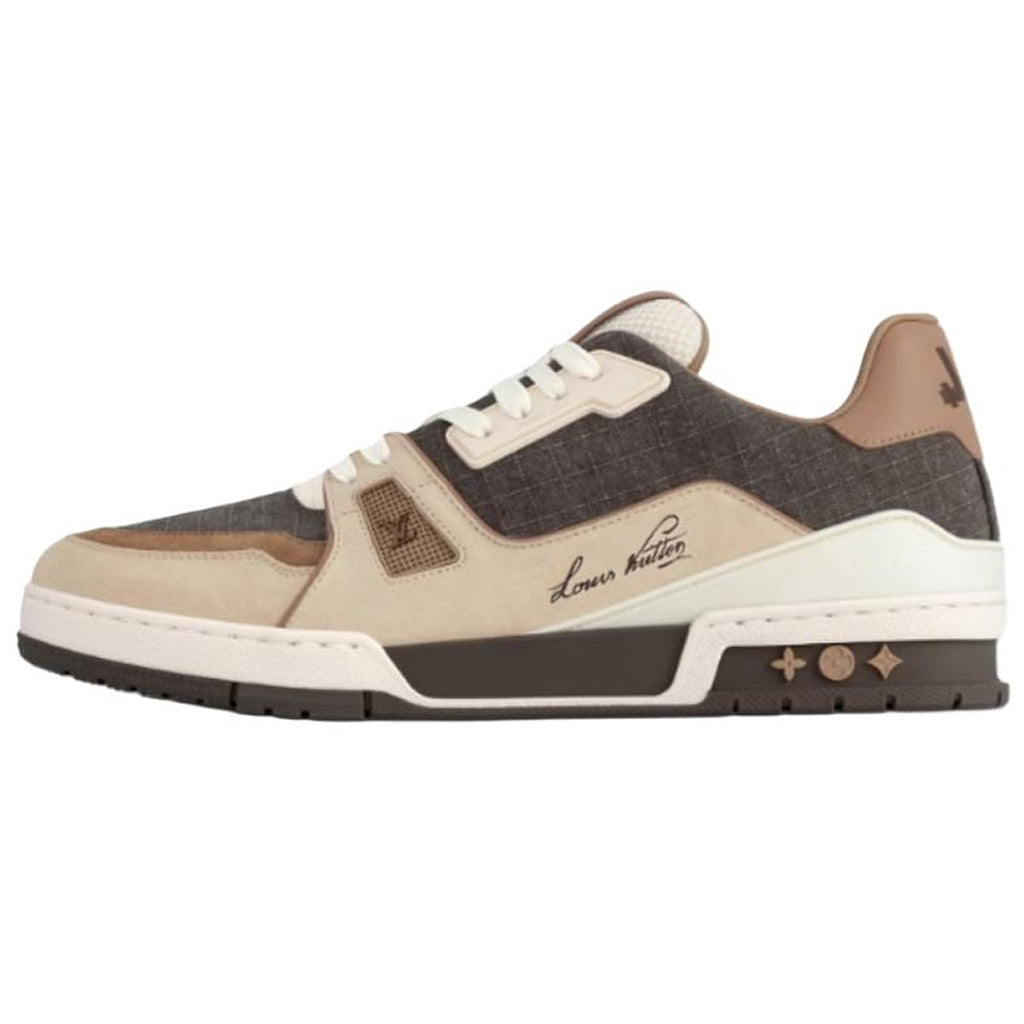Louis Vuitton Trainer Lace-Up Platform Low-Top Sneakers in Brown – Unisex