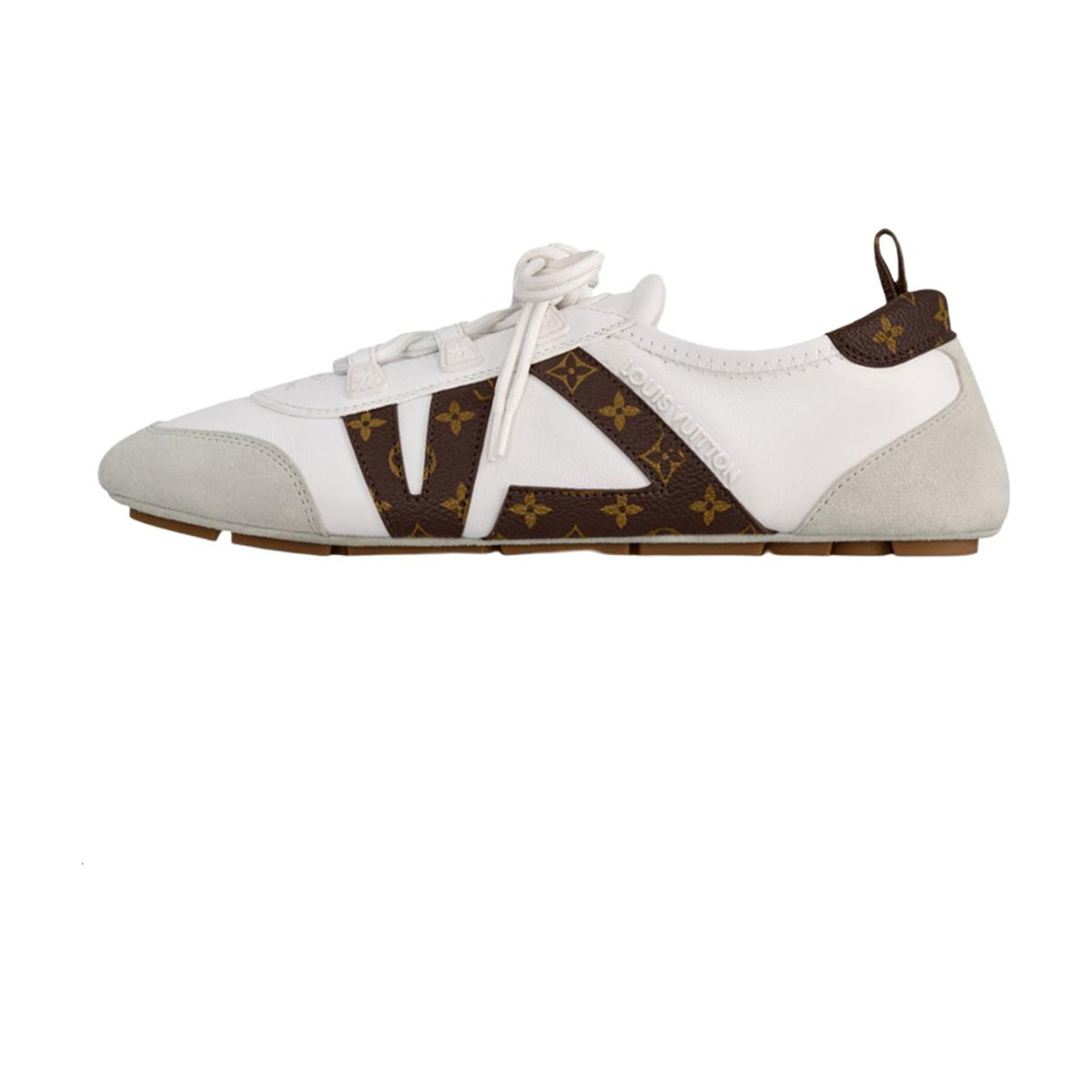 Louis Vuitton Sneakerina Ballet-Inspired Lace-Up Lifestyle Sneakers in White – WoUnisex