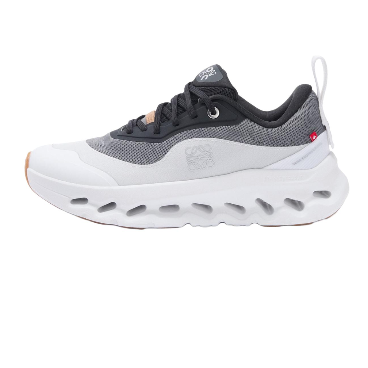 On × LOEWE Cloudmonster Unisex Lifestyle Sneakers – Carbon | White