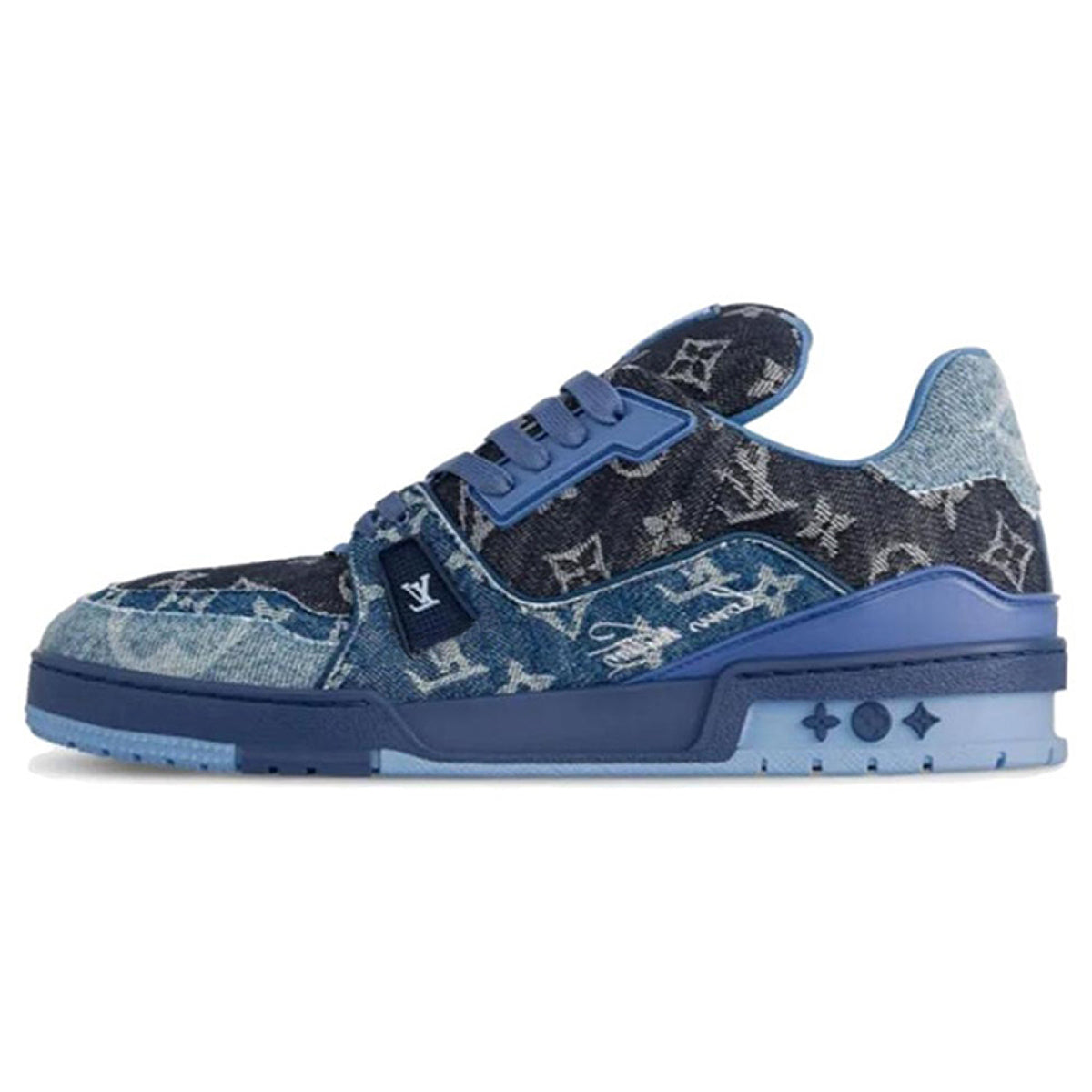 Louis Vuitton LV Trainer 2.0 Sneaker – Blue Monogram Denim / Navy / Ice Blue