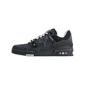 Louis Vuitton Trainer Denim Lace-Up Low-Top Sneakers in Black – Unisex