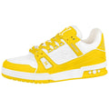 Louis Vuitton Trainer Calf Leather Lace-Up Low-Top Sneakers in Yellow – Unisex