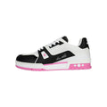 Louis Vuitton Trainer Calf Leather Lace-Up Low-Top Sneakers in Pink – WoUnisex