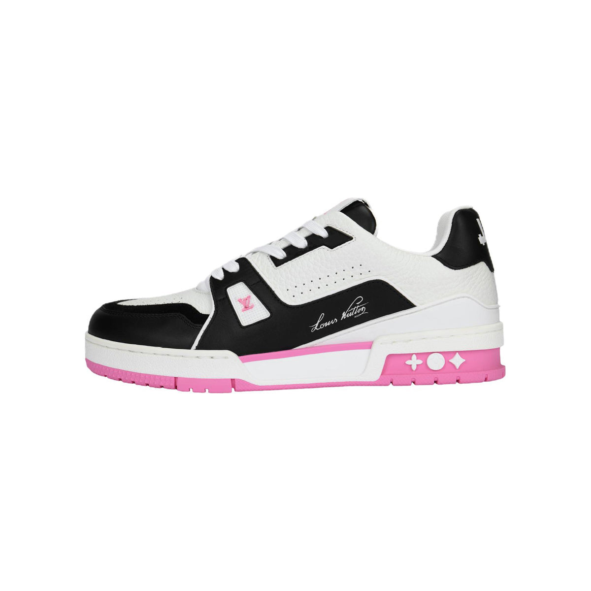 Louis Vuitton Trainer Calf Leather Lace-Up Low-Top Sneakers in Pink – WoUnisex