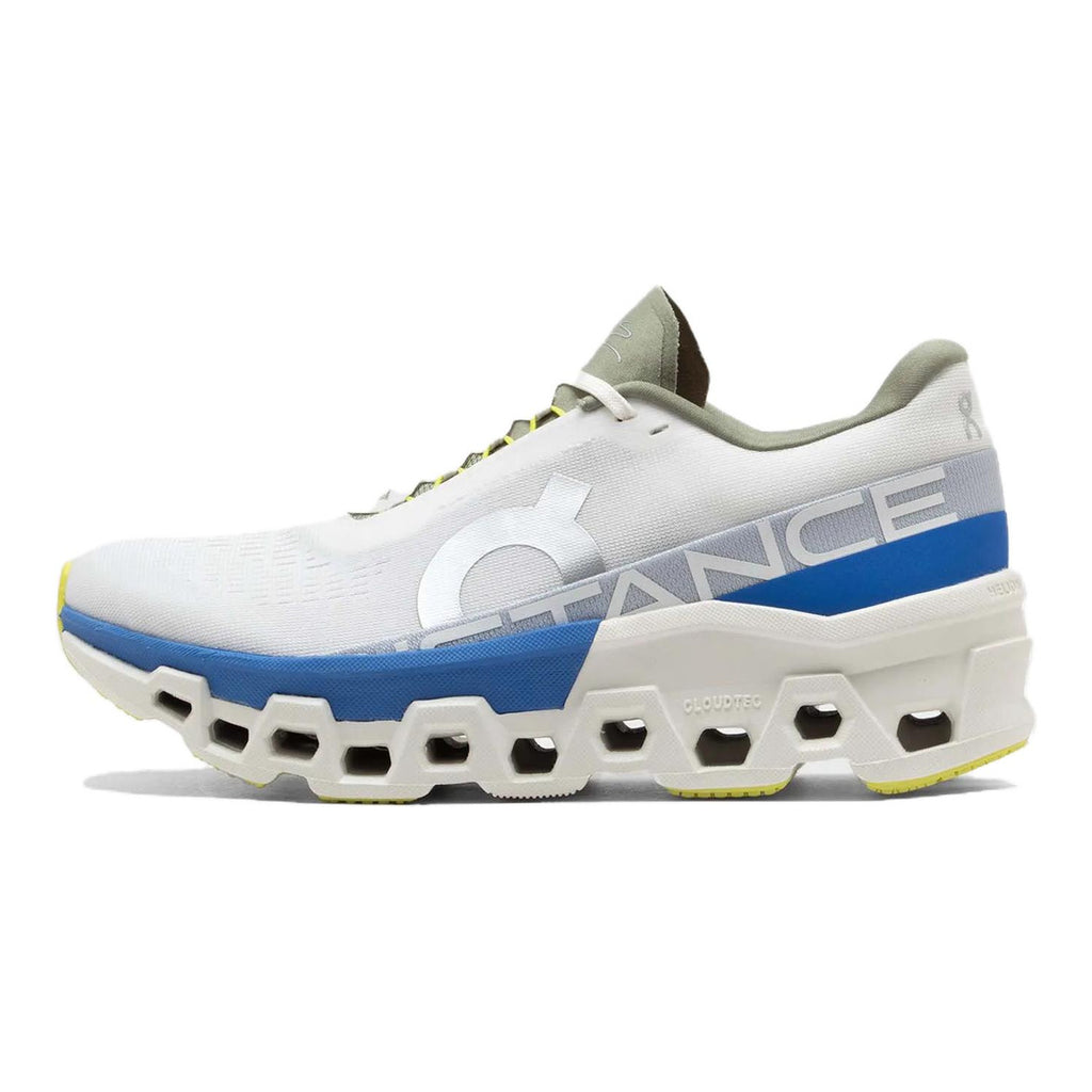 DISTANCE × On Cloudmonster 2 Unisex Marathon Running Shoes – White | Cobalt
