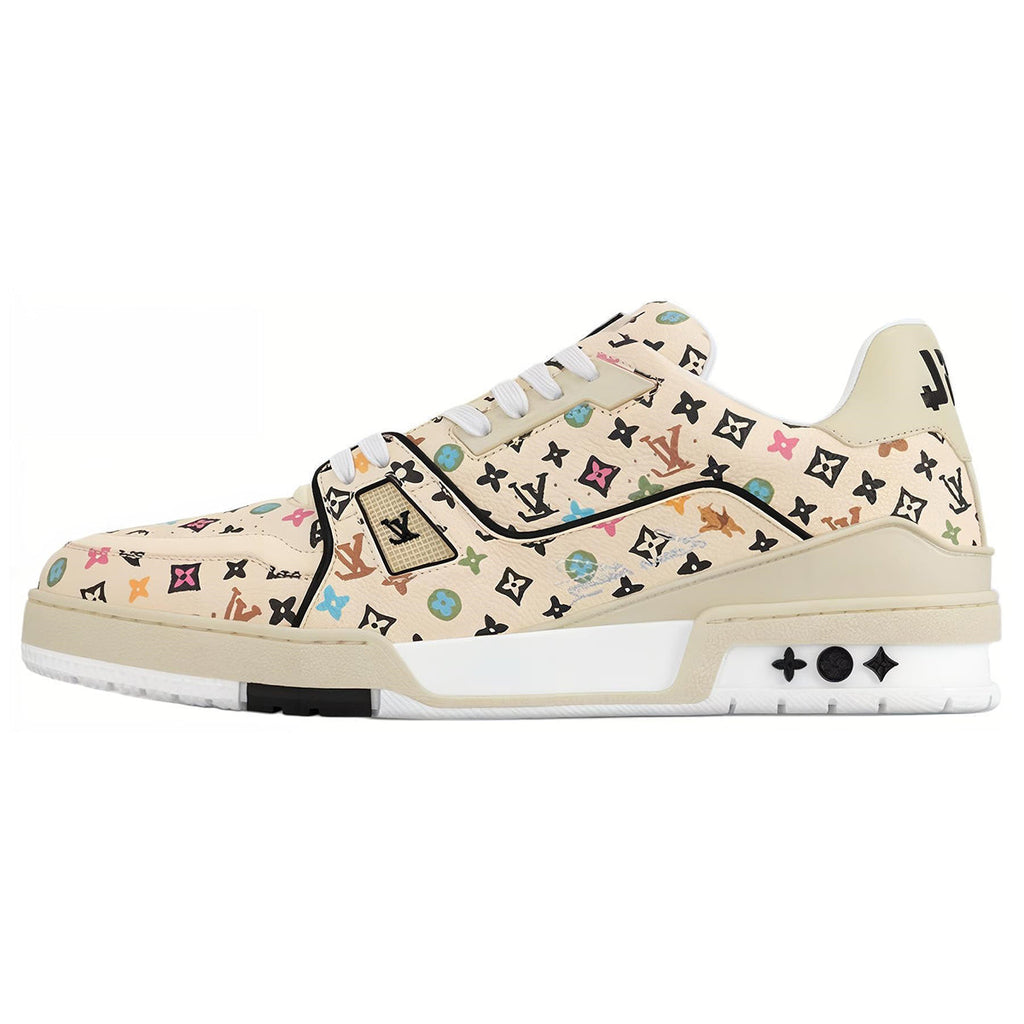 Tyler, the Creator × Louis Vuitton Trainer Lace-Up Low-Top Sneakers in Beige – Unisex