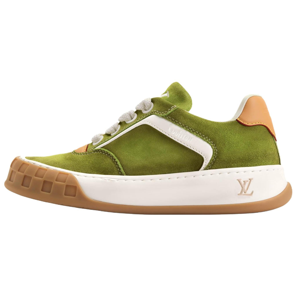 Louis Vuitton Tilted Sneaker – Olive Green / Camel / White / Gum