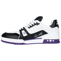 Louis Vuitton Trainer Leather Lace-Up Low-Top Sneakers in Purple – Unisex