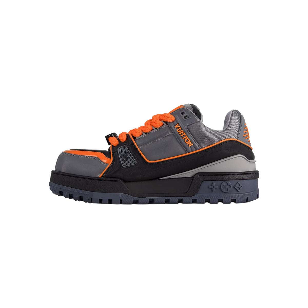 Louis Vuitton Trainer Maxi Beaded Low-Top Sneakers in Grey & Orange – Unisex