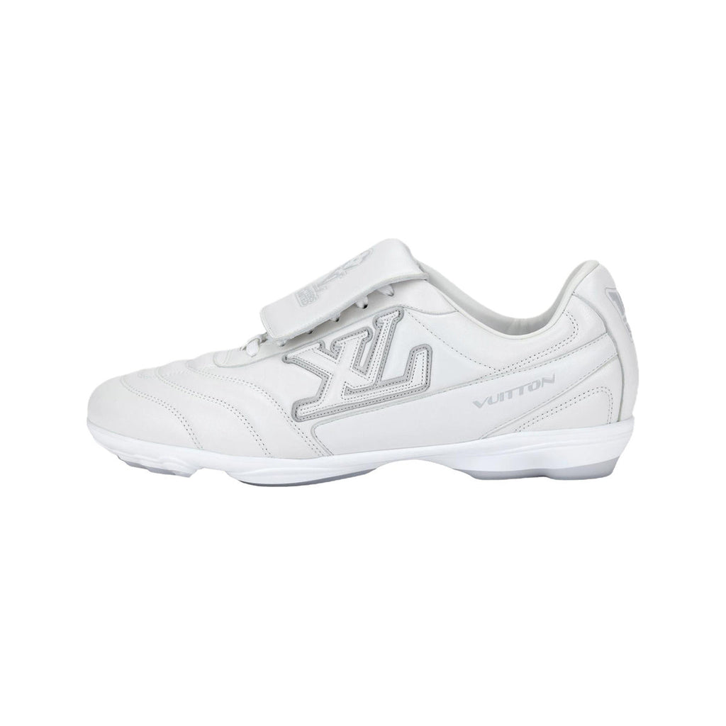 Louis Vuitton Footprint Calf Leather Floral Pattern Lace-Up Low-Top Sneakers in White – Unisex FW26