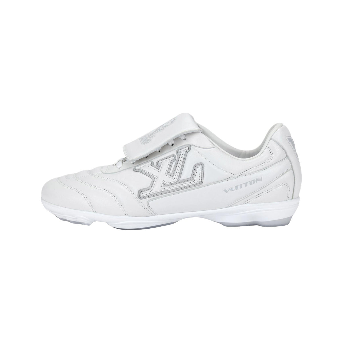 Louis Vuitton Footprint Calf Leather Floral Pattern Lace-Up Low-Top Sneakers in White – Unisex FW26