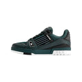 Louis Vuitton Trainer Velvet Floral & Stripe Low-Top Sneakers in Green – Unisex