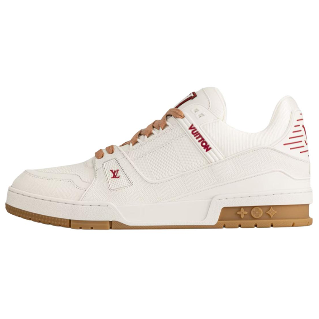 Louis Vuitton Trainer Calf Leather Lace-Up Low-Top Sneakers in White – Unisex