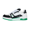 Louis Vuitton Trainer Leather Lace-Up Low-Top Sneakers in Green – Unisex