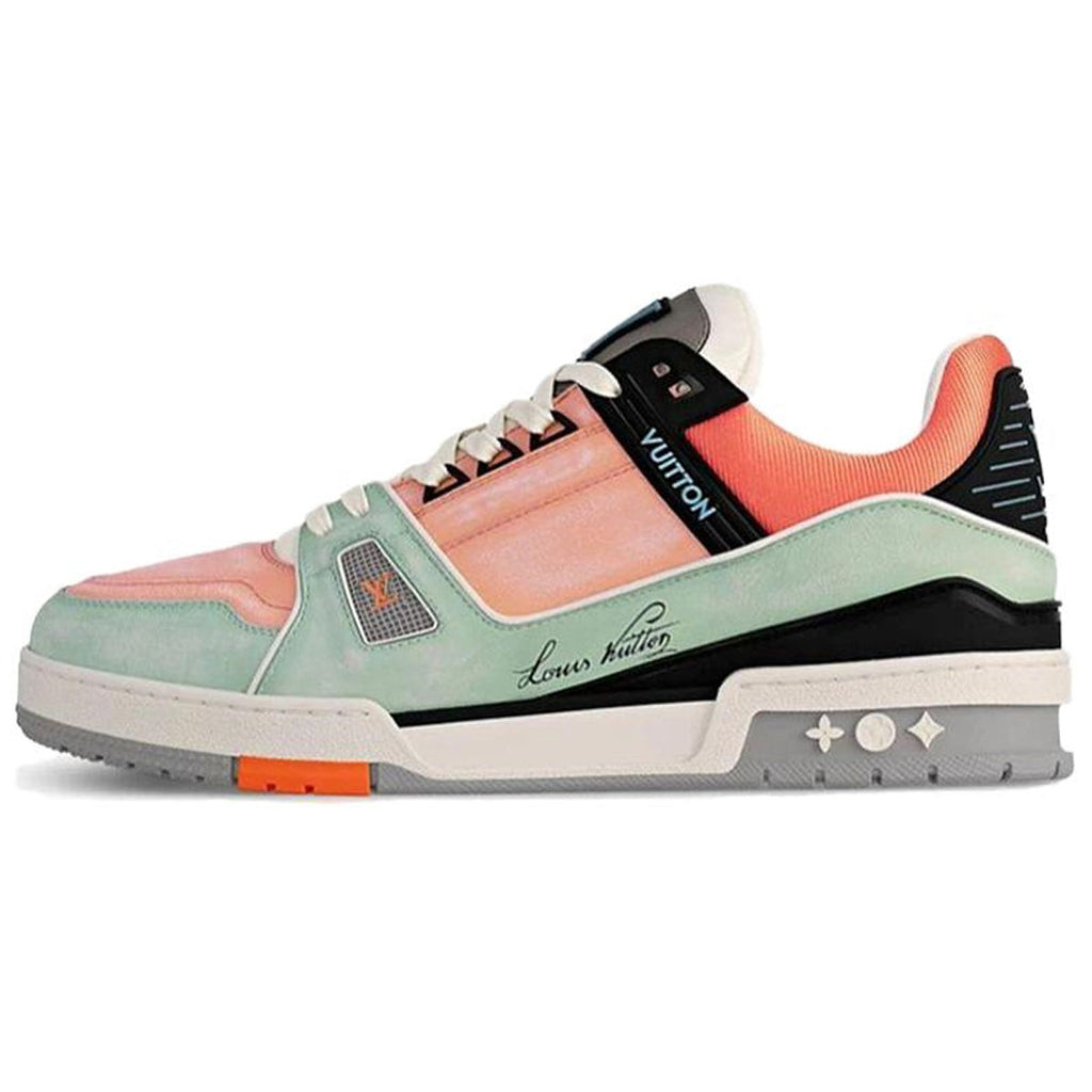 Lady Pink x Louis Vuitton Trainer Low-Top Sneakers in White & Red – Unisex