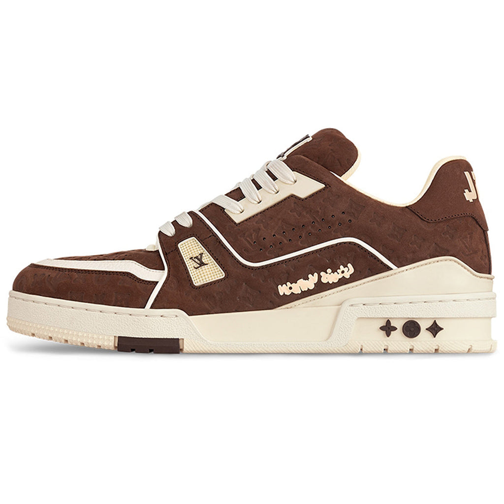 Tyler, the Creator x Louis Vuitton Trainer Low-Top Sneakers in Burgundy Brown – Unisex
