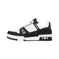 Louis Vuitton Trainer Panda Embossed Print Low-Top Sneakers in Black – Unisex