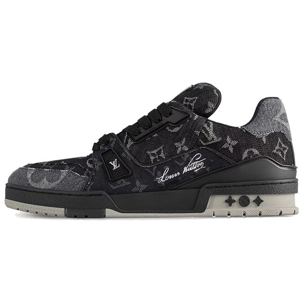 Louis Vuitton LV Trainer 2.0 Sneaker – Black Monogram Denim / Black / Off-White