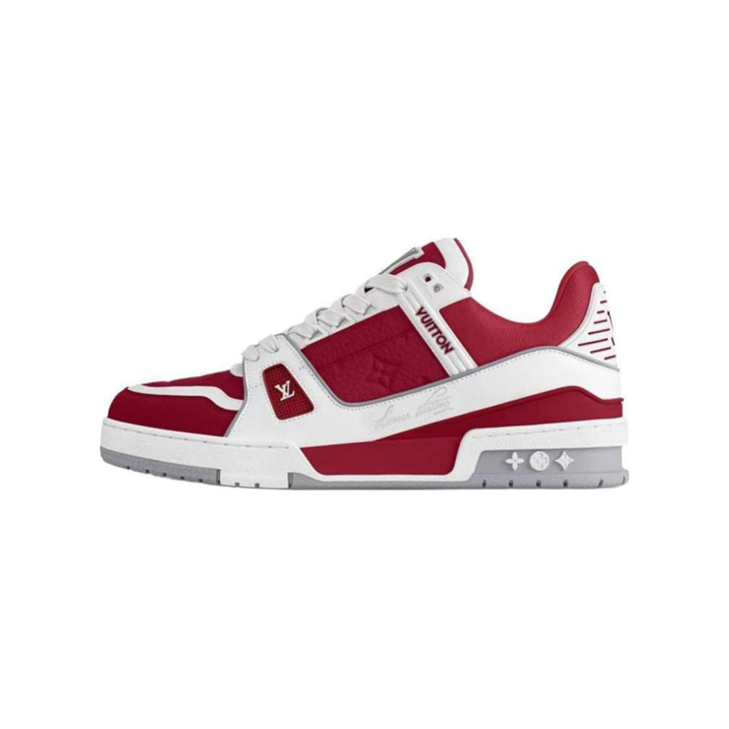 Louis Vuitton Trainer Calf Leather Low-Top Sneakers in Red – Unisex