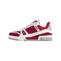 Louis Vuitton Trainer Calf Leather Low-Top Sneakers in Red – Unisex