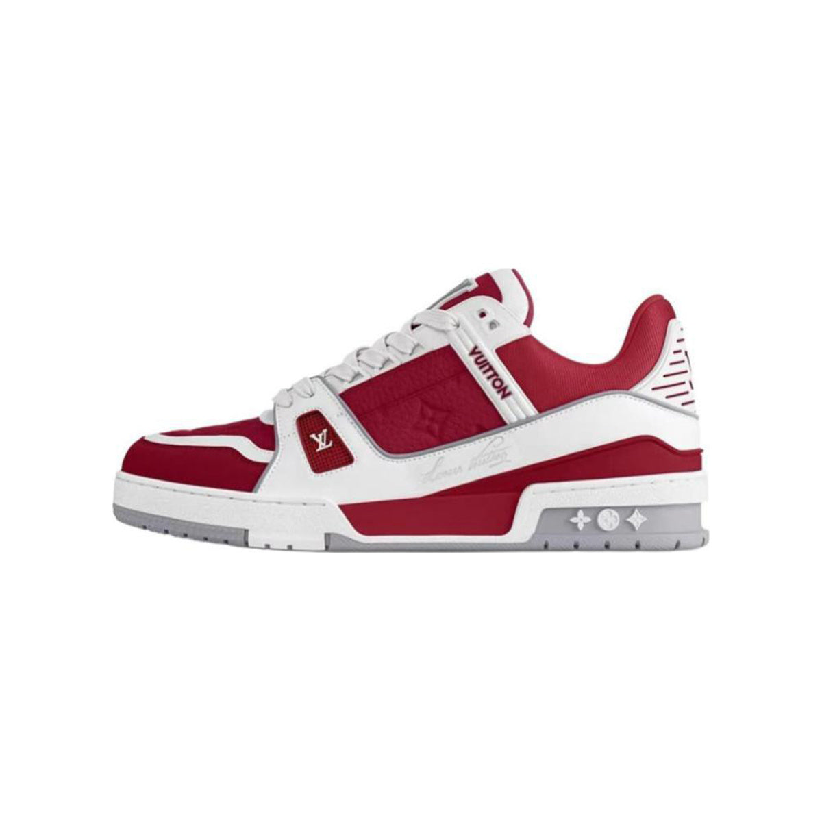 Louis Vuitton Trainer Calf Leather Low-Top Sneakers in Red – Unisex