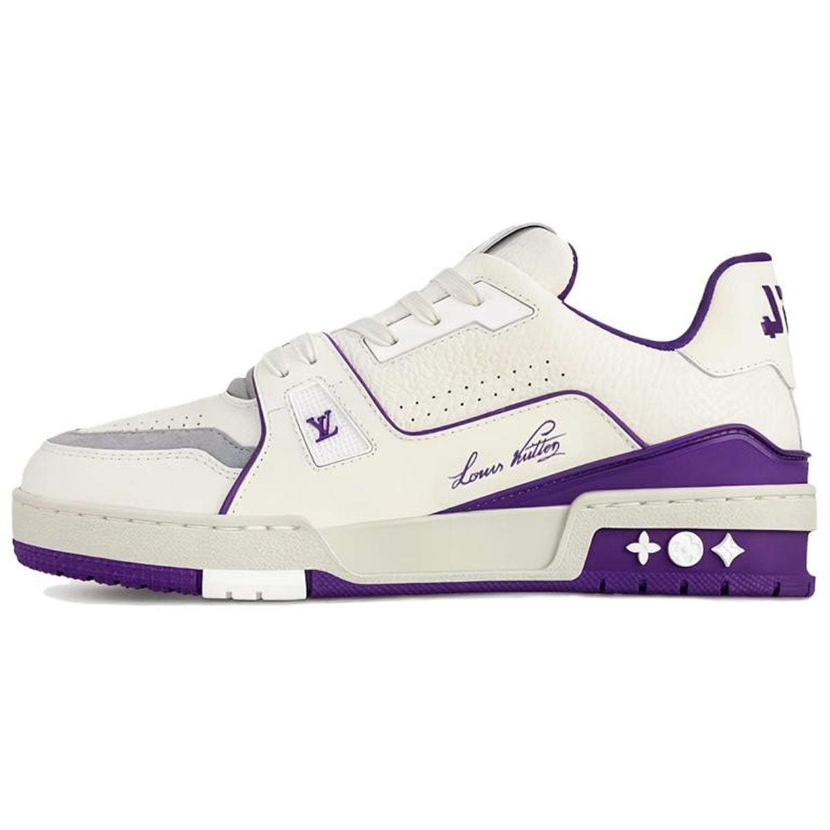 Louis Vuitton LV Trainer 1.0 Sneaker – White / Grey / Royal Purple