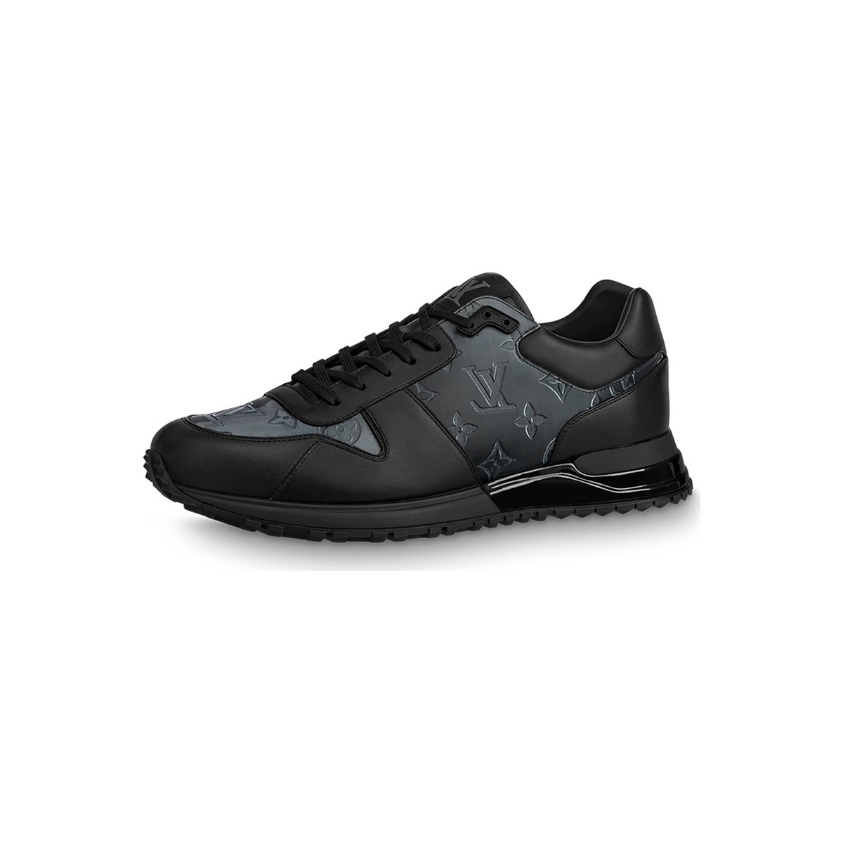 Louis Vuitton Run Away Leather & Textile Low-Top Lifestyle Sneakers in Black – Unisex