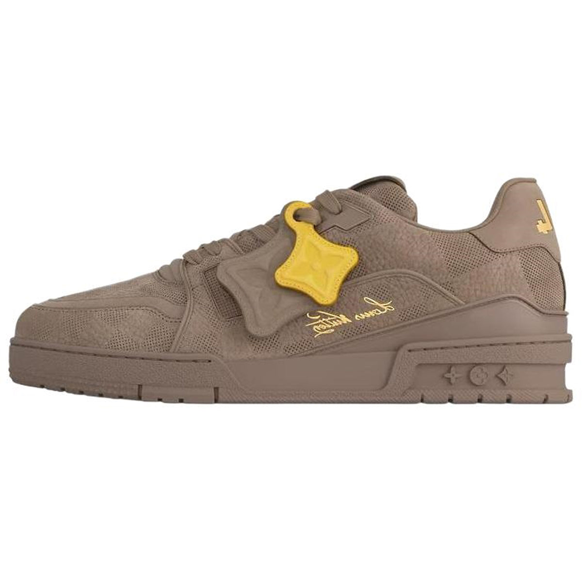 Louis Vuitton Trainer Calf Leather Lace-Up Low-Top Sneakers in Brown – Unisex